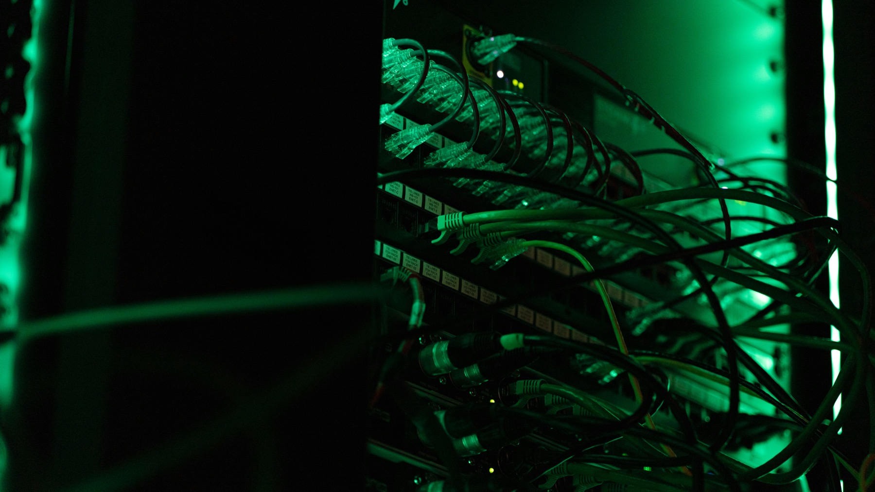 Network cabling used as a visual for security execution planning